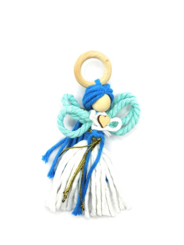 Aniołek mały niebiesko-turkusowy