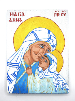 Św. Anna - obraz na desce