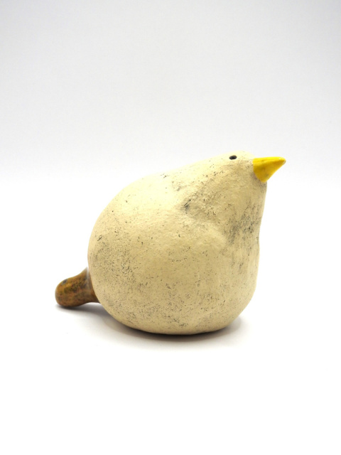 Ptak ceramiczny z brązowym ogonem Ptak ceramiczny z brązowym ogonem