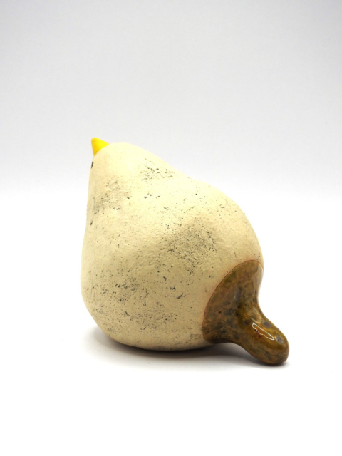 Ptak ceramiczny z brązowym ogonem Ptak ceramiczny z brązowym ogonem