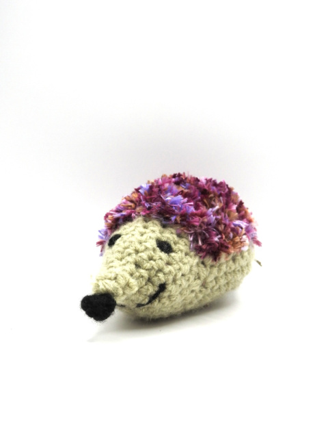 Purpurowy jeż maskotka Purpurowy jeż maskotka