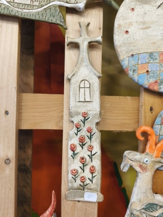 Kapliczka duża ceramiczna Bi ozdoba na ścianę ceramika 3