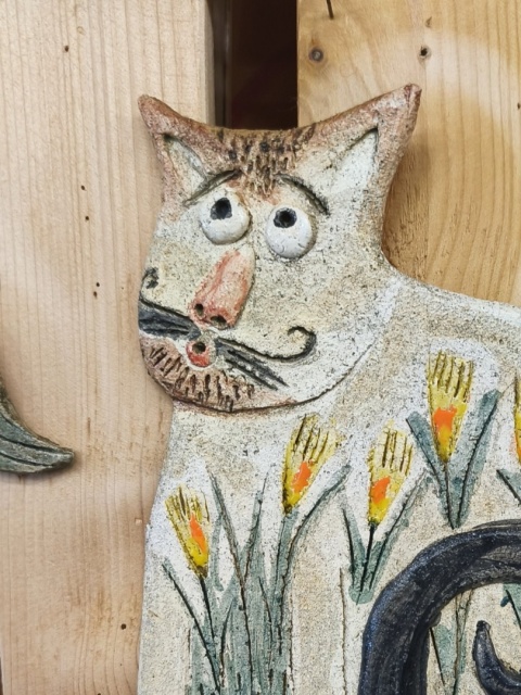 Kot ceramiczny Bi ozdoba na ścianę ceramika 1