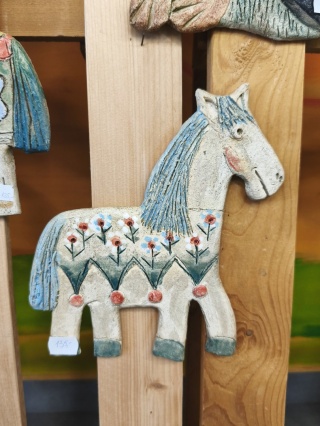 Koń ceramiczny Bi ozdoba na ścianę ceramika