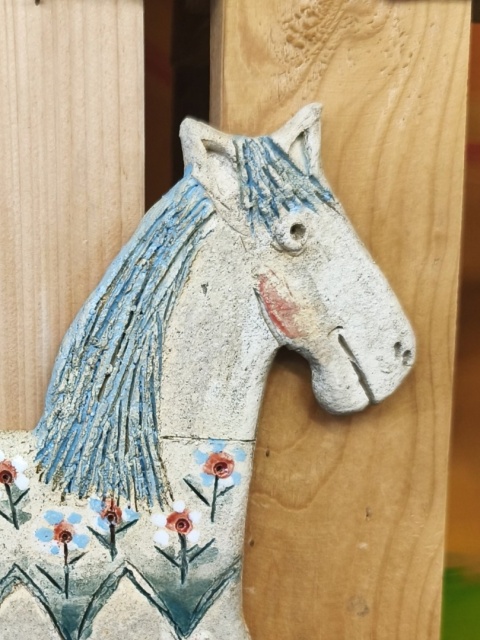 Koń ceramiczny Bi ozdoba na ścianę ceramika