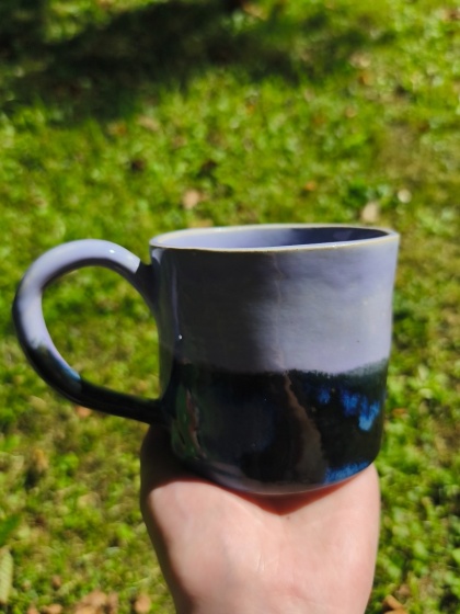 Kubek ceramiczny, ręcznie lepiony nr 10