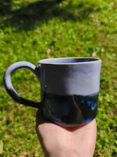 Kubek ceramiczny, ręcznie lepiony nr 10