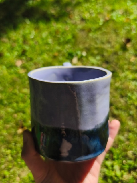 Kubek ceramiczny, ręcznie lepiony nr 10