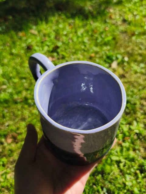 Kubek ceramiczny, ręcznie lepiony nr 10