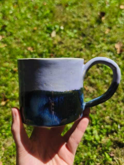 Kubek ceramiczny, ręcznie lepiony nr 10