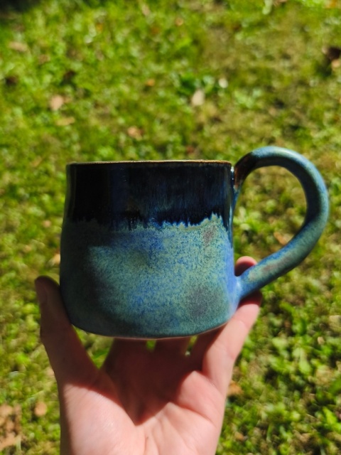 Kubek ceramiczny, ręcznie lepiony nr 14