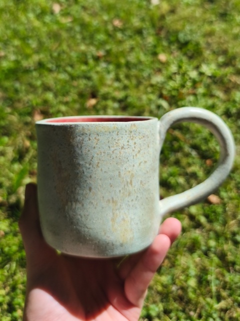 Kubek ceramiczny, ręcznie lepiony nr 18