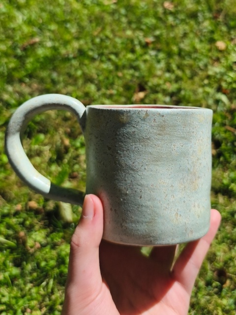 Kubek ceramiczny, ręcznie lepiony nr 18