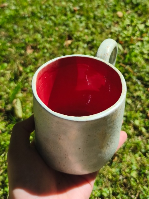 Kubek ceramiczny, ręcznie lepiony nr 18
