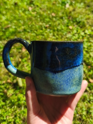 Kubek ceramiczny, ręcznie lepiony nr 19