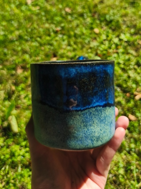 Kubek ceramiczny, ręcznie lepiony nr 19