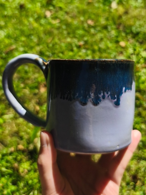 Kubek ceramiczny, ręcznie lepiony nr 20