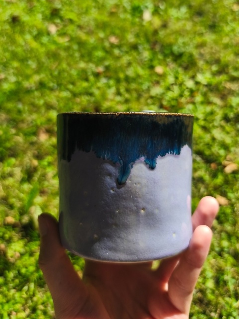 Kubek ceramiczny, ręcznie lepiony nr 20