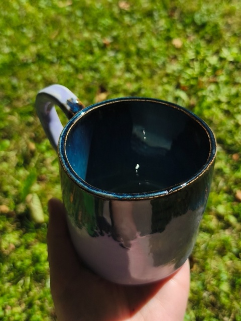 Kubek ceramiczny, ręcznie lepiony nr 20