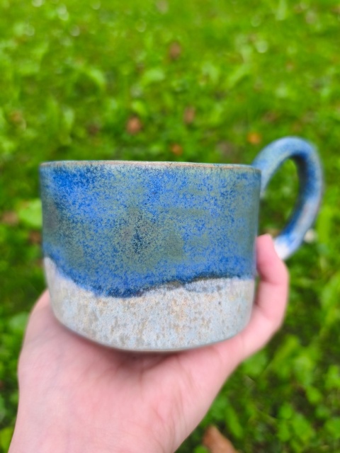 Kubek ceramiczny, ręcznie lepiony nr 1