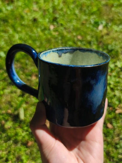 Kubek ceramiczny, ręcznie lepiony nr 23