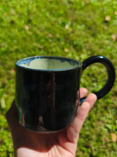 Kubek ceramiczny, ręcznie lepiony nr 23