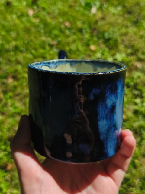 Kubek ceramiczny, ręcznie lepiony nr 23