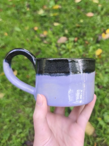 Kubek ceramiczny, ręcznie lepiony nr 26