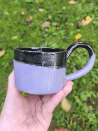 Kubek ceramiczny, ręcznie lepiony nr 26