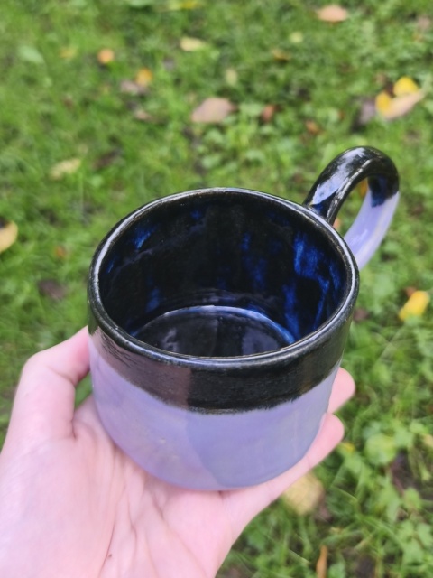 Kubek ceramiczny, ręcznie lepiony nr 26