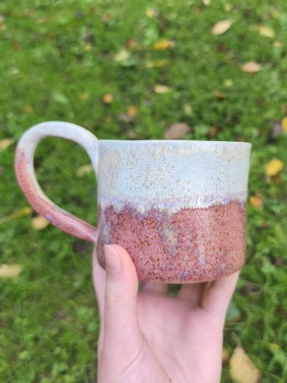 Kubek ceramiczny, ręcznie lepiony nr 27