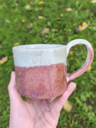Kubek ceramiczny, ręcznie lepiony nr 27