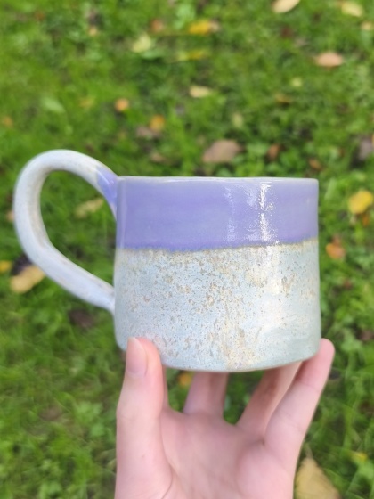 Kubek ceramiczny, ręcznie lepiony nr 28