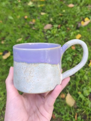 Kubek ceramiczny, ręcznie lepiony nr 28