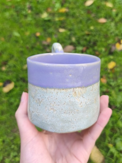 Kubek ceramiczny, ręcznie lepiony nr 28