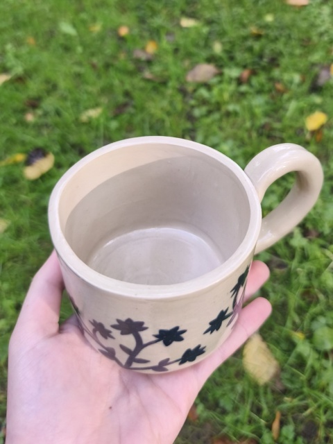 Kubek ceramiczny, ręcznie lepiony nr 30