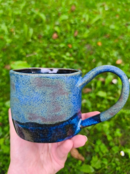 Kubek ceramiczny, ręcznie lepiony nr 3