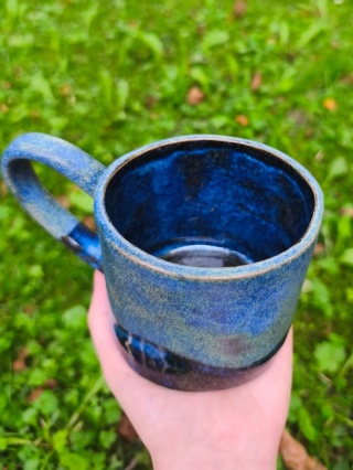 Kubek ceramiczny, ręcznie lepiony nr 3