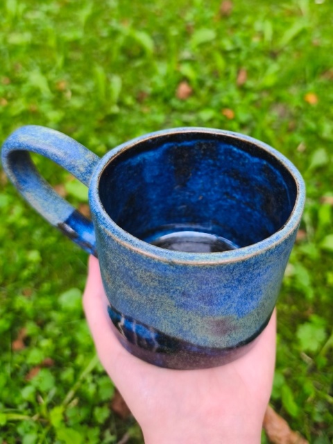 Kubek ceramiczny, ręcznie lepiony nr 3