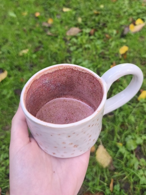 Kubek ceramiczny, ręcznie lepiony nr 32