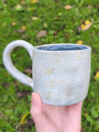 Kubek ceramiczny, ręcznie lepiony nr 38