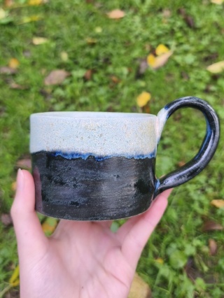Kubek ceramiczny, ręcznie lepiony nr 39