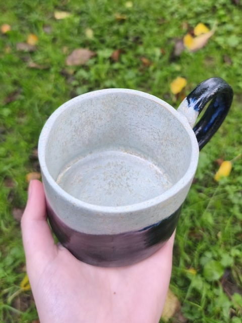 Kubek ceramiczny, ręcznie lepiony nr 39