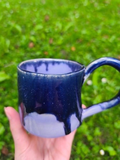 Kubek ceramiczny, ręcznie lepiony nr 4