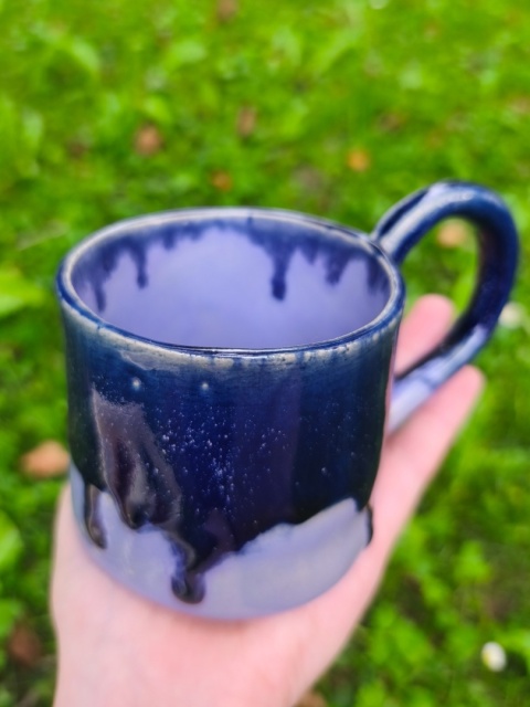 Kubek ceramiczny, ręcznie lepiony nr 4