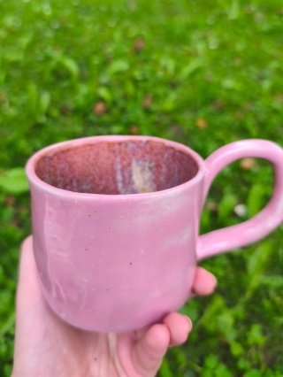 Kubek ceramiczny, ręcznie lepiony nr 5