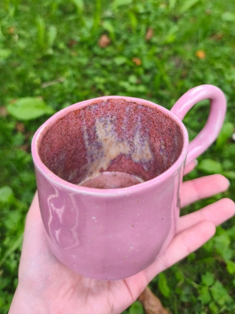 Kubek ceramiczny, ręcznie lepiony nr 5
