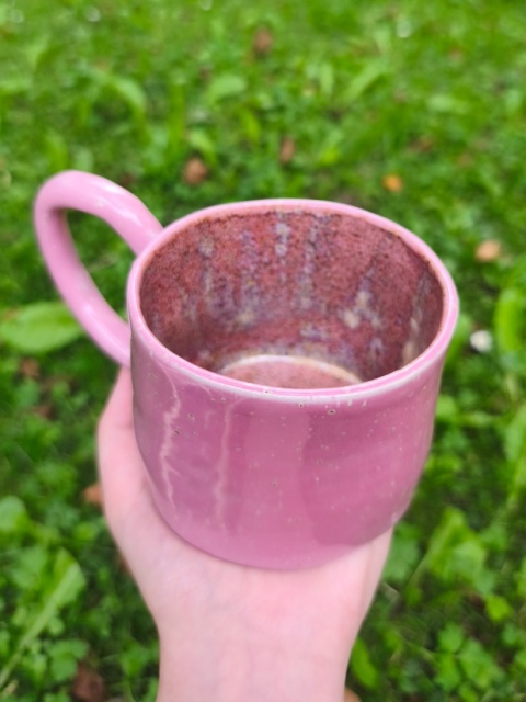 Kubek ceramiczny, ręcznie lepiony nr 5