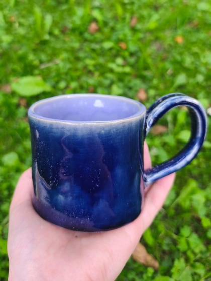 Kubek ceramiczny, ręcznie lepiony nr 7