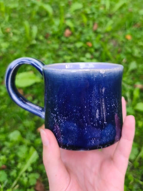 Kubek ceramiczny, ręcznie lepiony nr 7